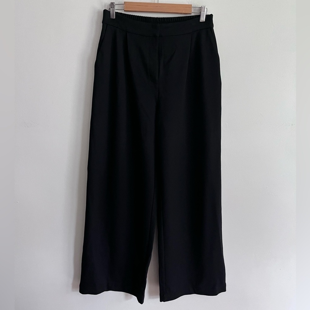 Bailey 44 Black High Waisted Wide Leg Ponte Soft Trousers